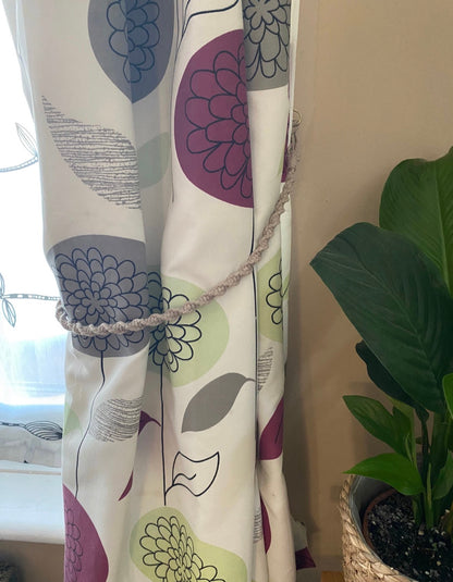 Simple Curtain Tie-Backs (Pair) – Taupe