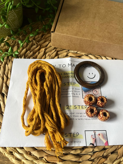 DIY Macrame Banana Hanger Craft Kit