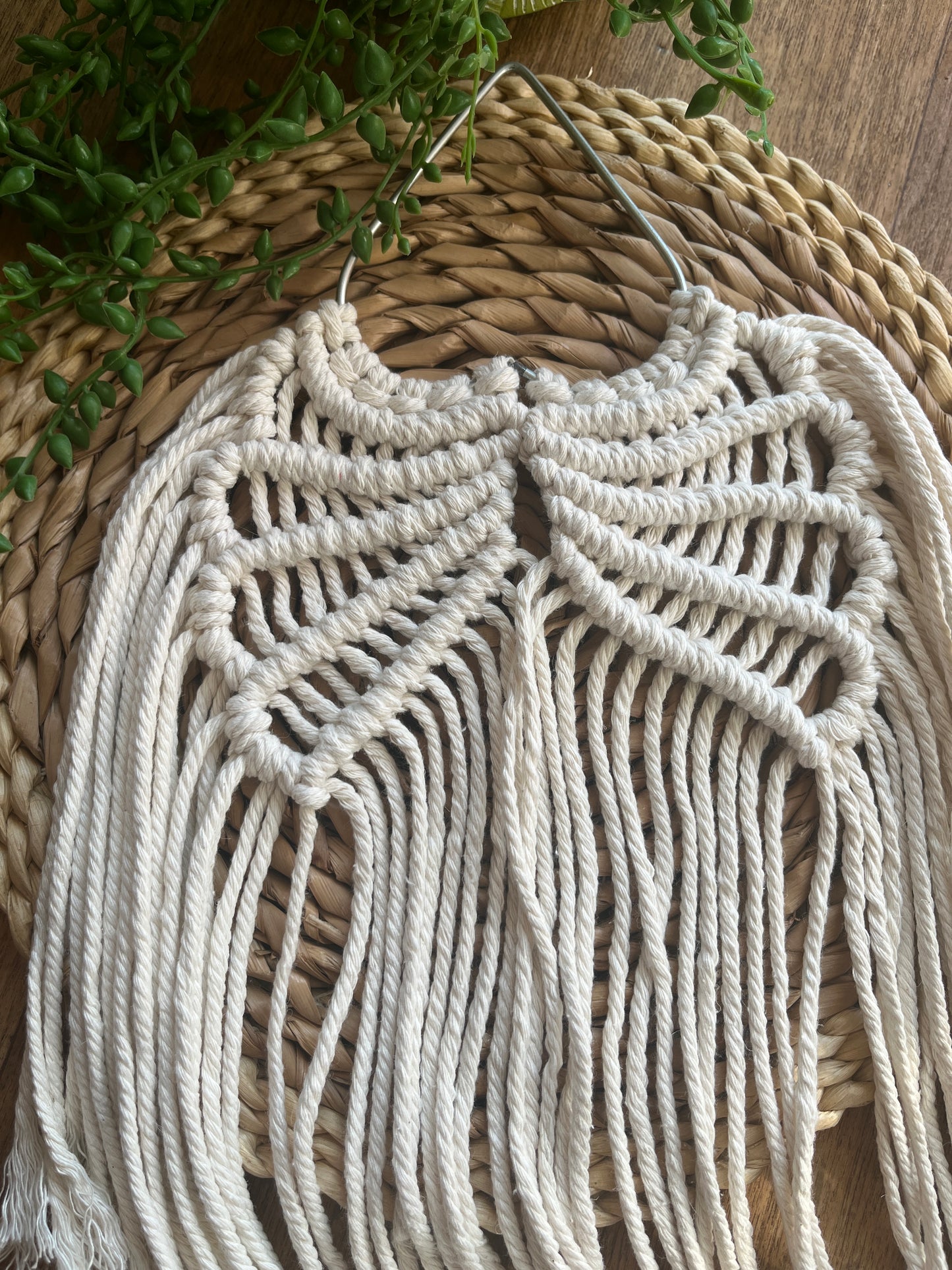 Macramé Angel Wings Wall Hanging