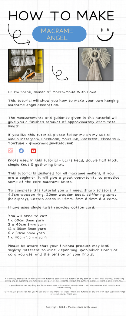 Macrame Angel Tutorial - Step-by-Step Guide