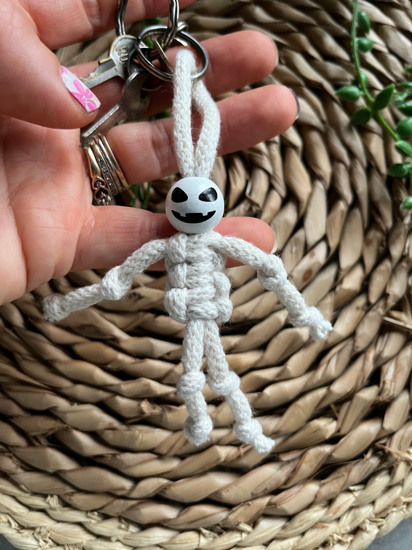Mini Macrame Yarn Skeleton