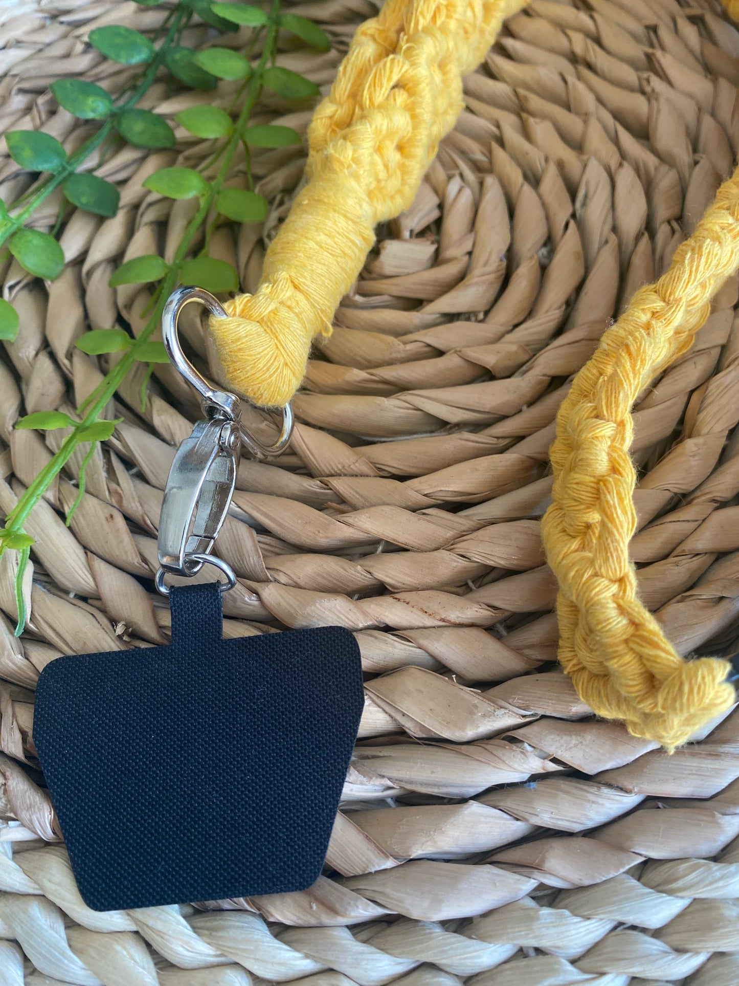 Macra-Made With Love chunky phone lanyard yellow tether