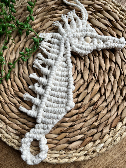 Macrame Seahorse Wall Hanging