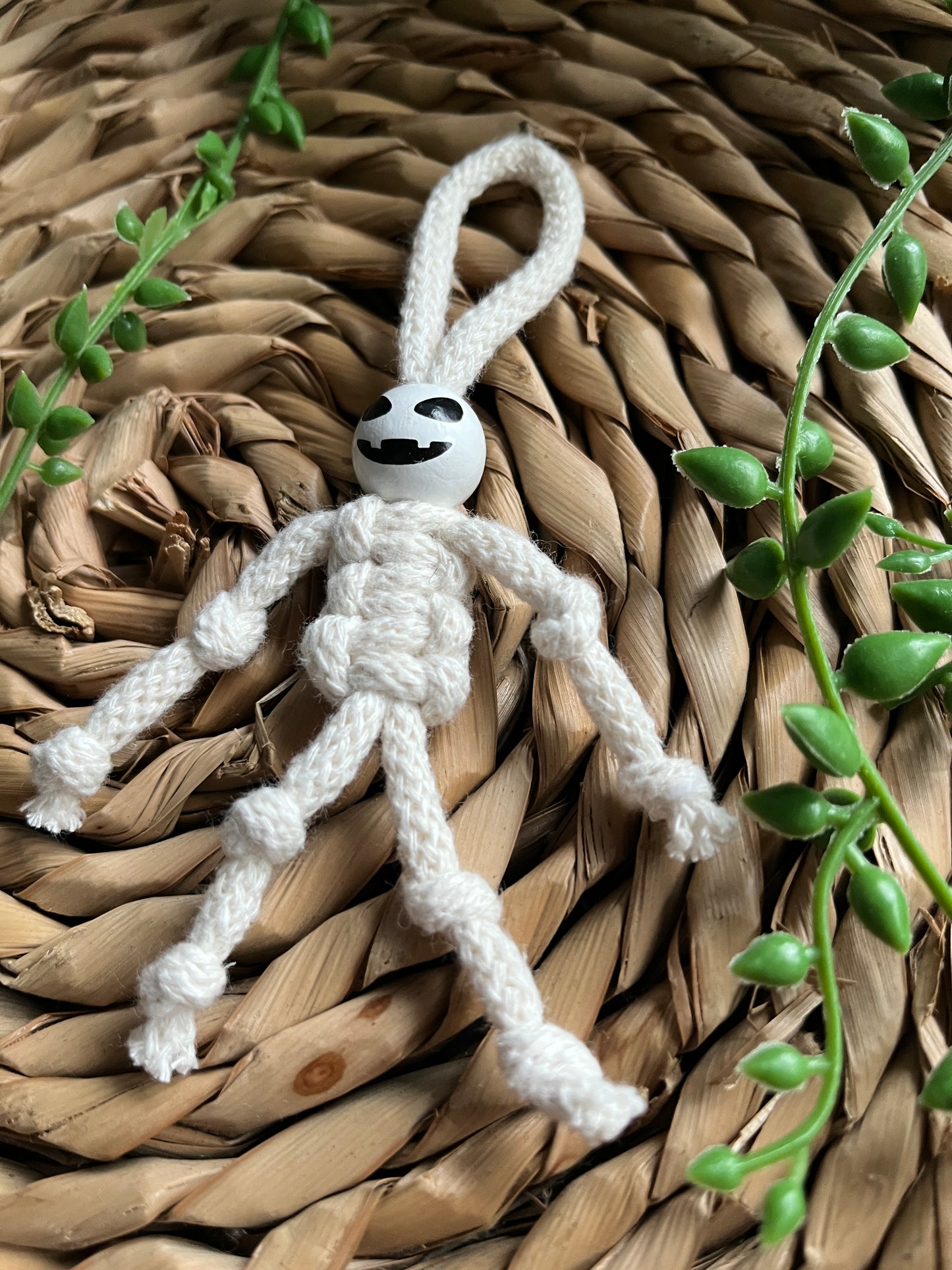 Mini Macrame Yarn Skeleton