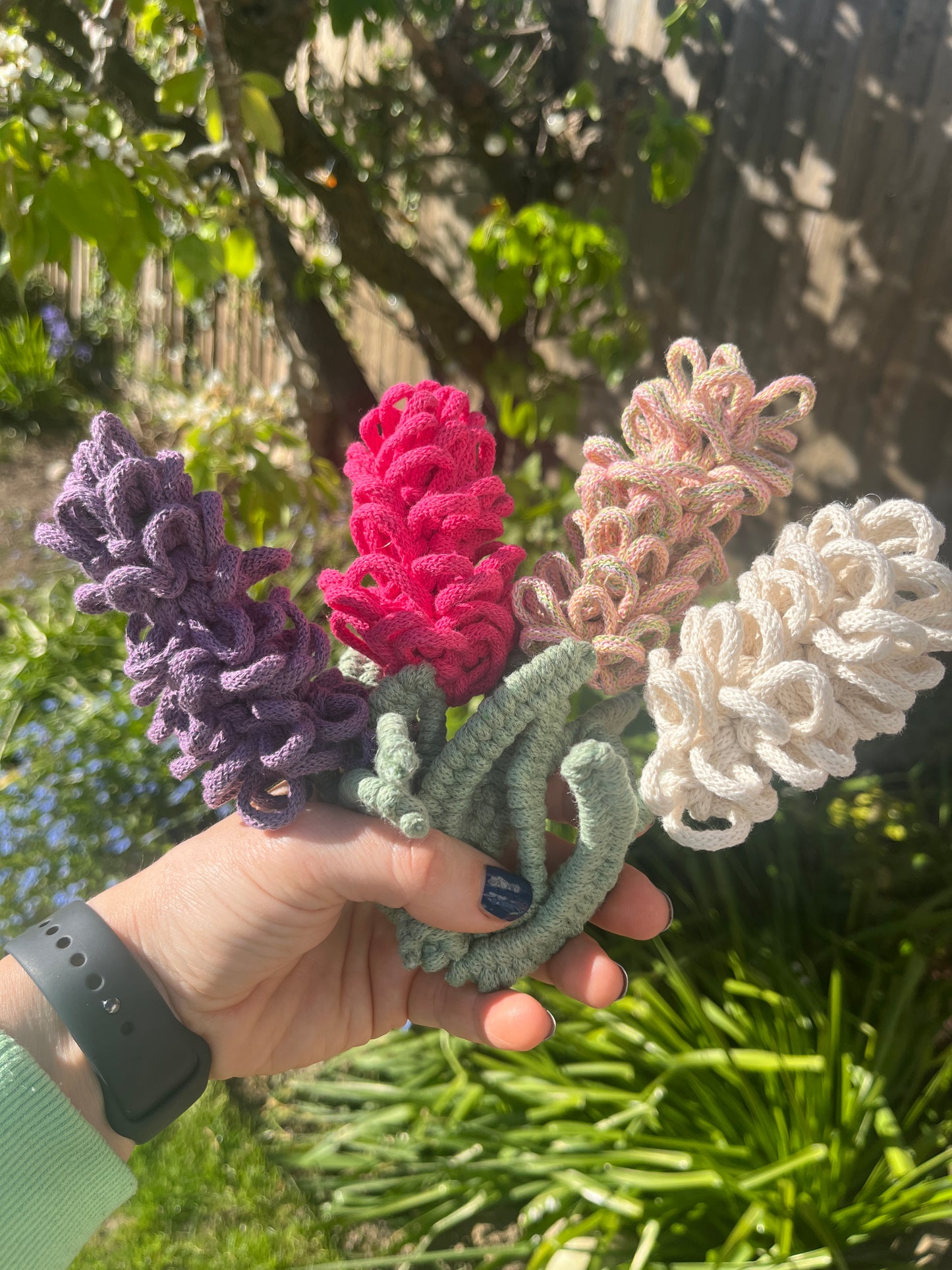 Macramé Lavender Flower Stem Decoration