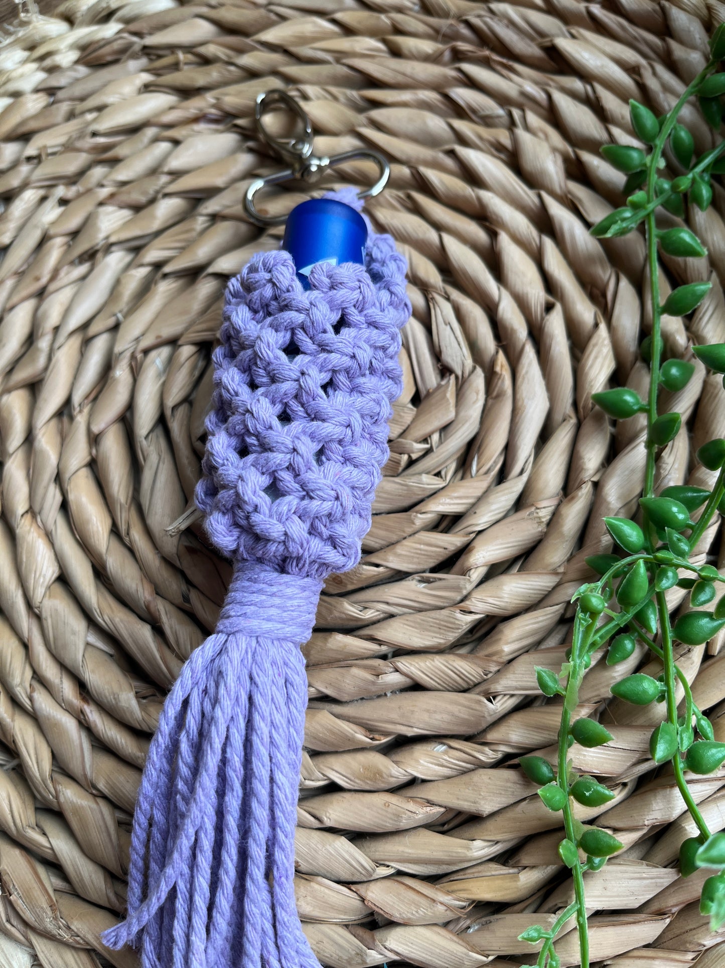 Macrame Lip Balm Keychain Holder