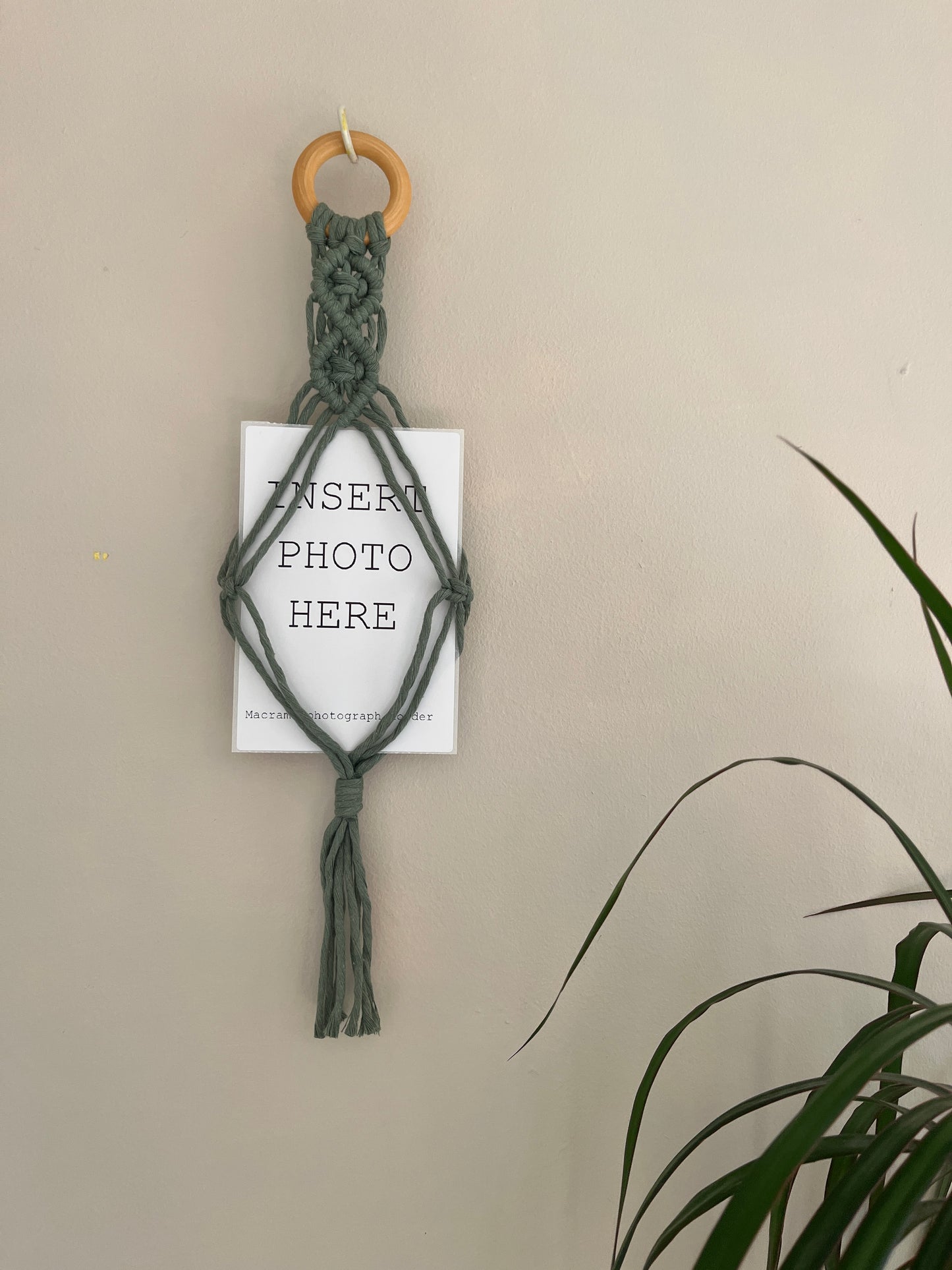 4x6 Hanging Macramé Photo Holder Frame