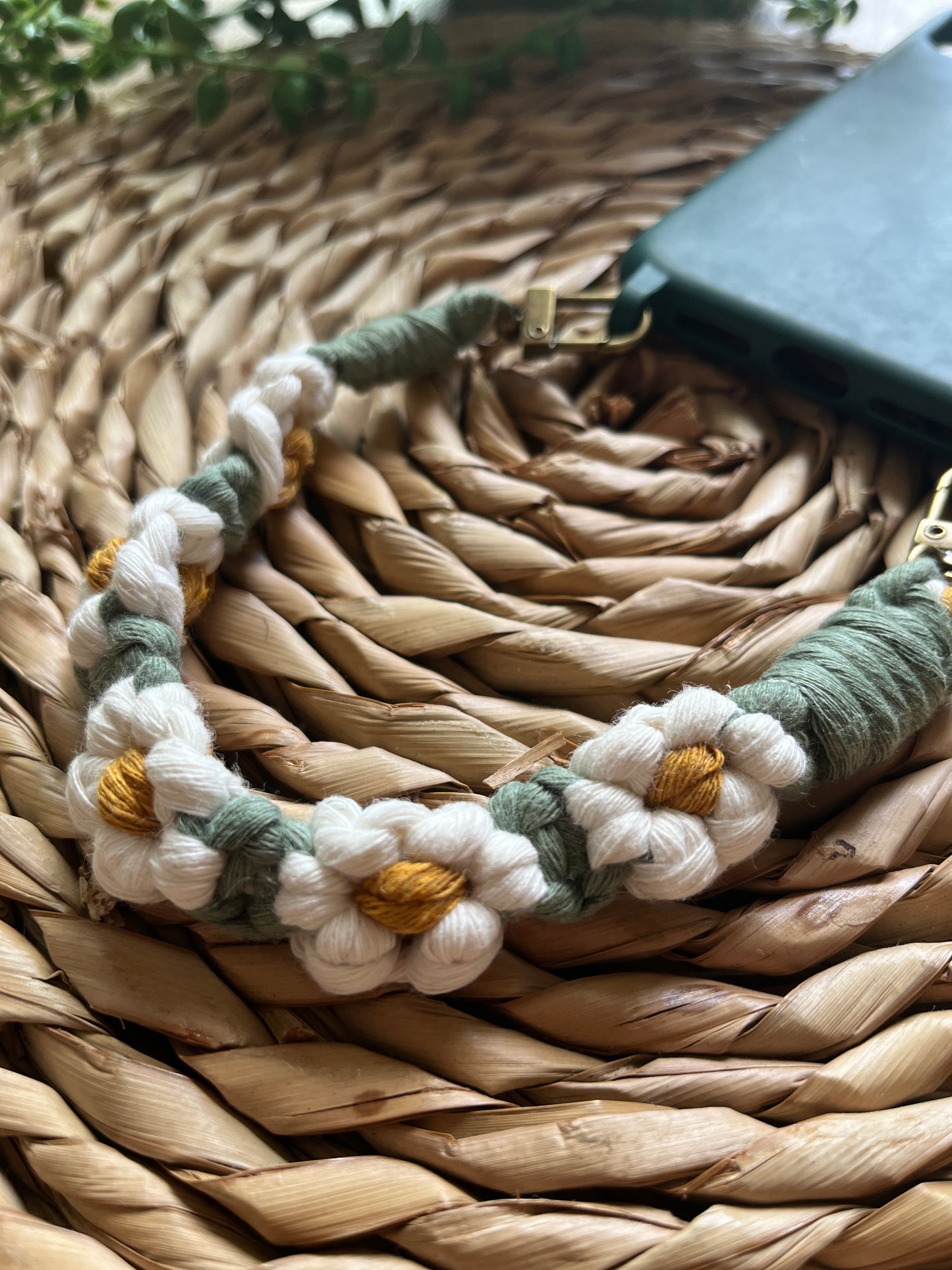 Macramé Double Clip Phone Strap