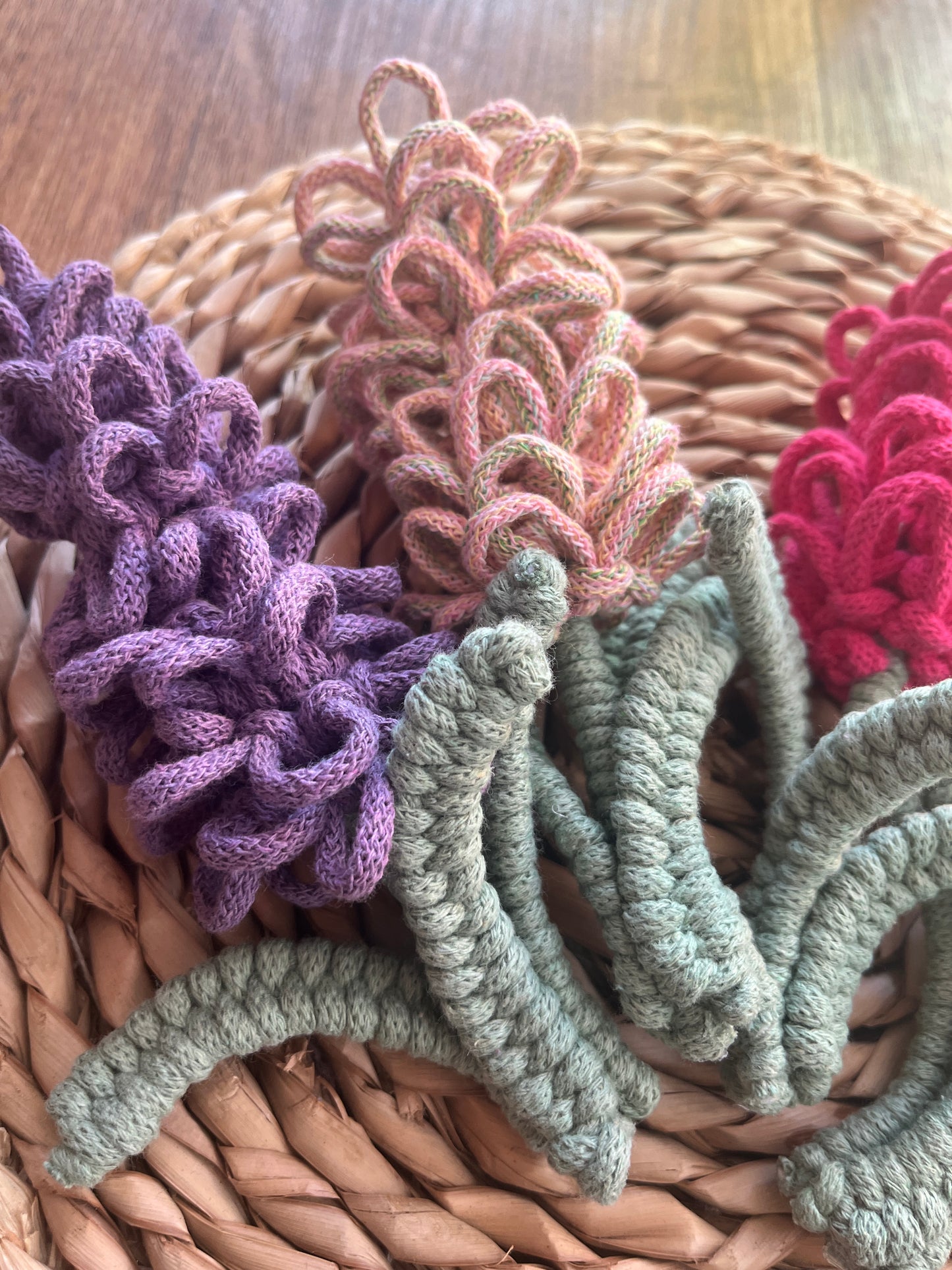 Macramé Lavender Flower Stem Decoration