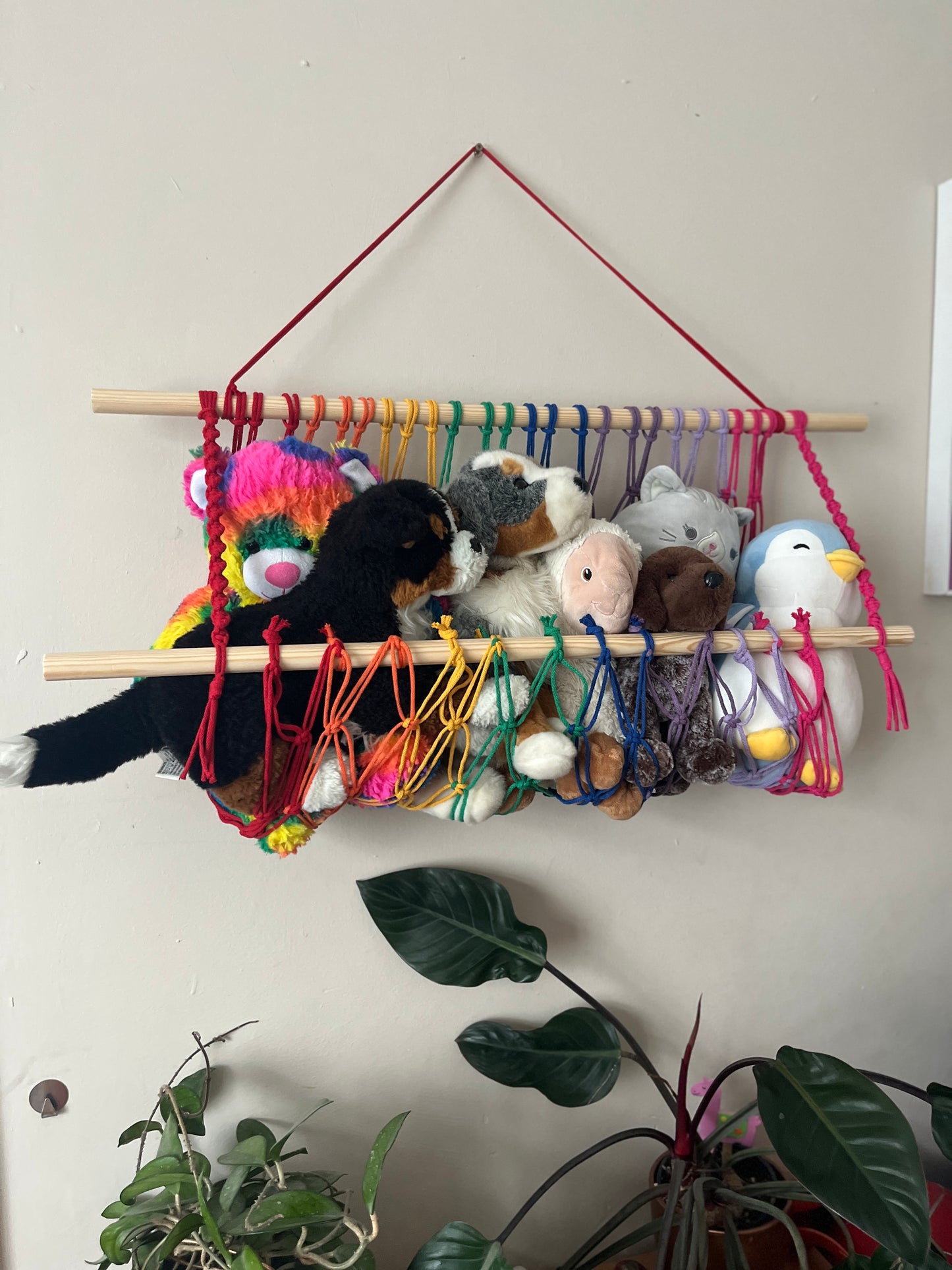 Macramé Nursery Toy Hammock