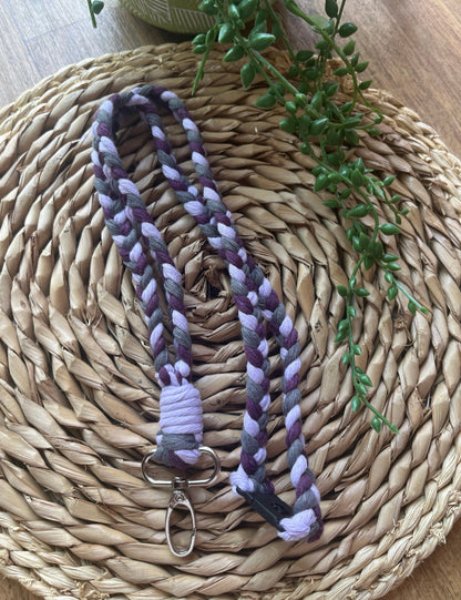 Braided Lanyard Key Holder