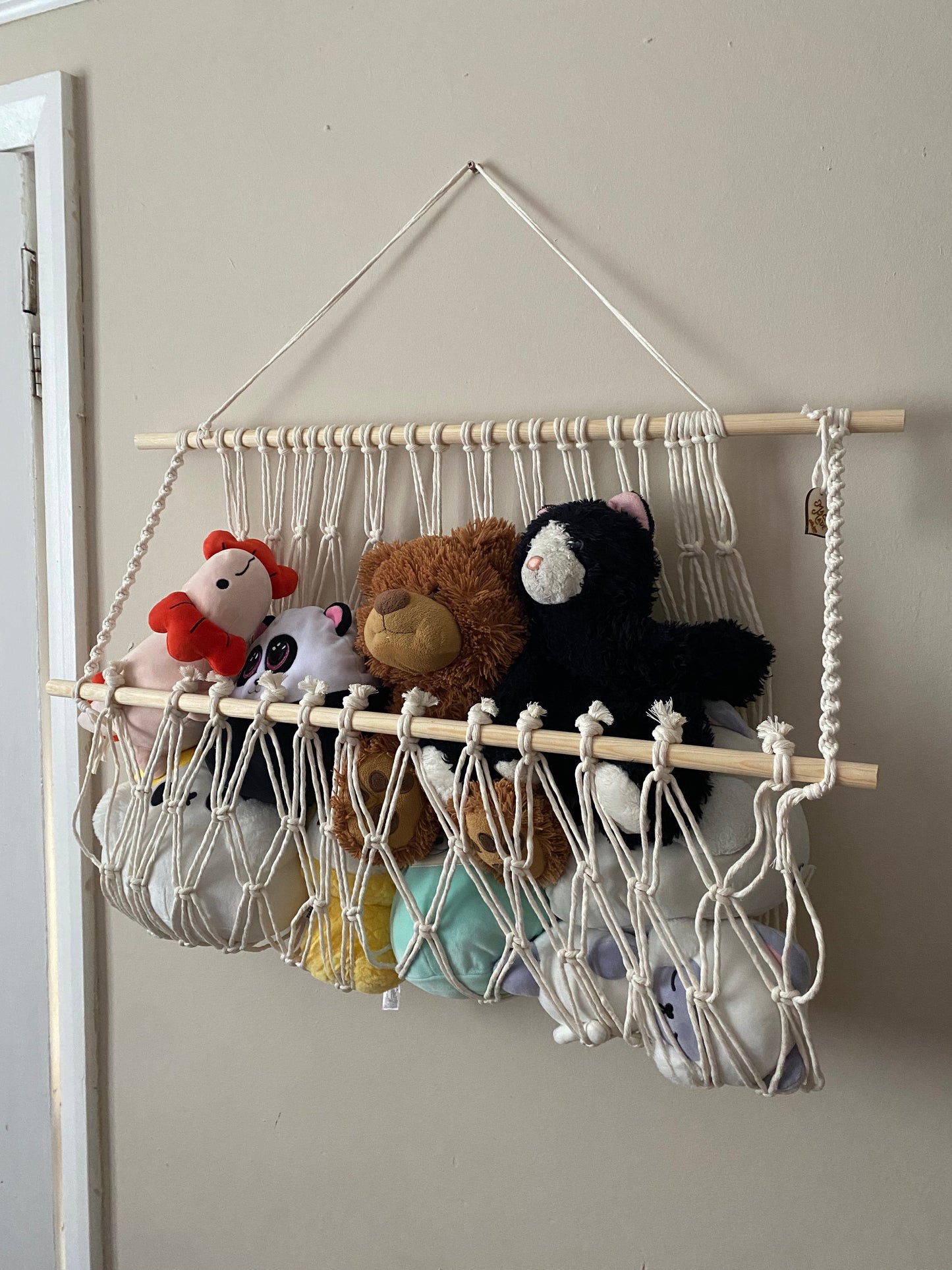 Macra-Made With Love soft toy hammock natural right  