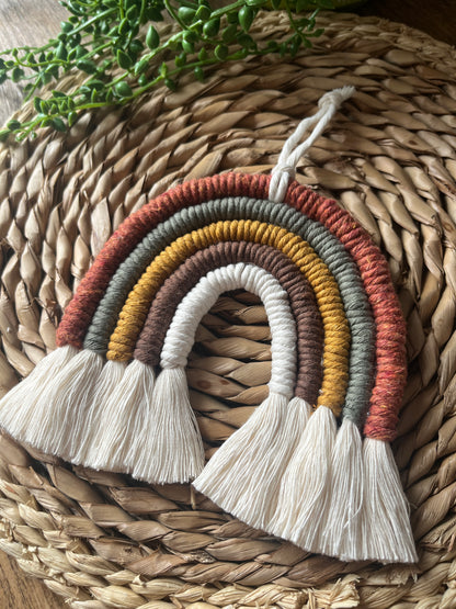 Earthy Macrame Rainbow