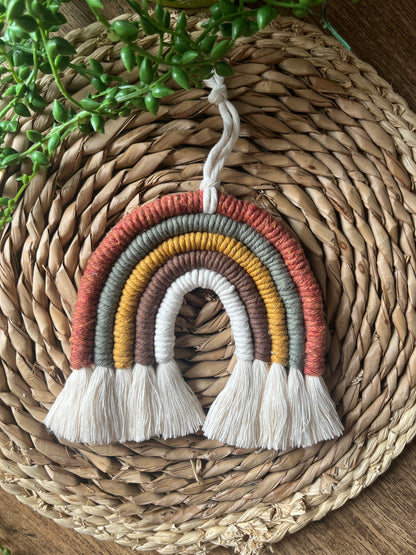 Earthy Macrame Rainbow