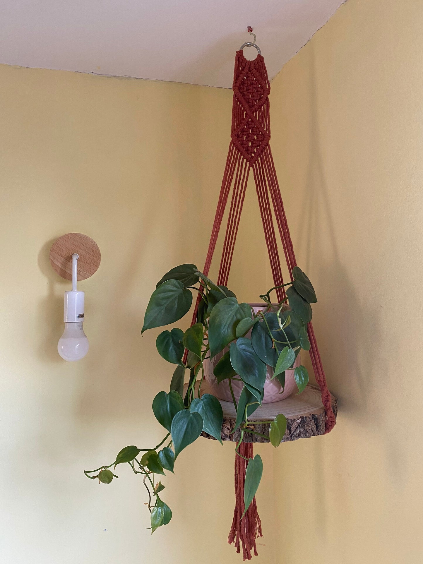 Macra-Made With Love hanging shelf brick hanging