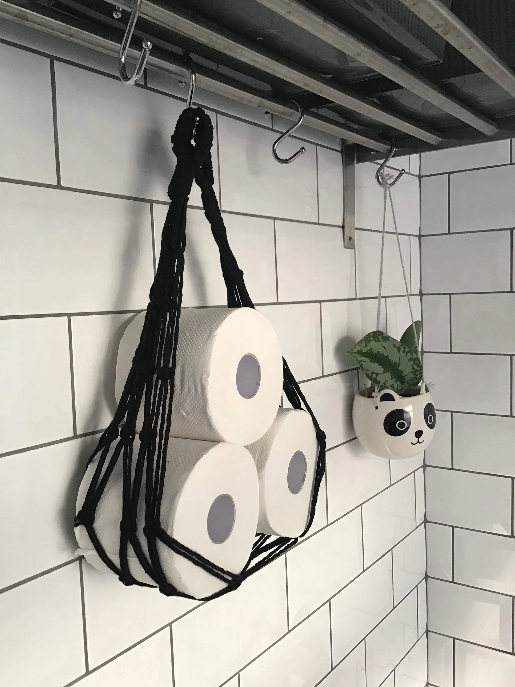 Macrame Toilet Paper Hammock / 27 Colors Available / Toilet Paper