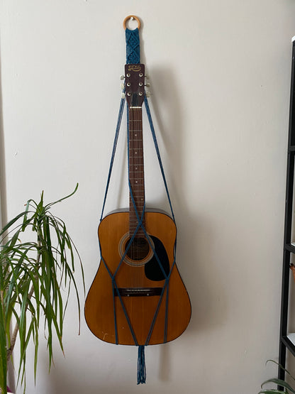 Macra-Made With Love acoustic guitar wall mount hanger petrol