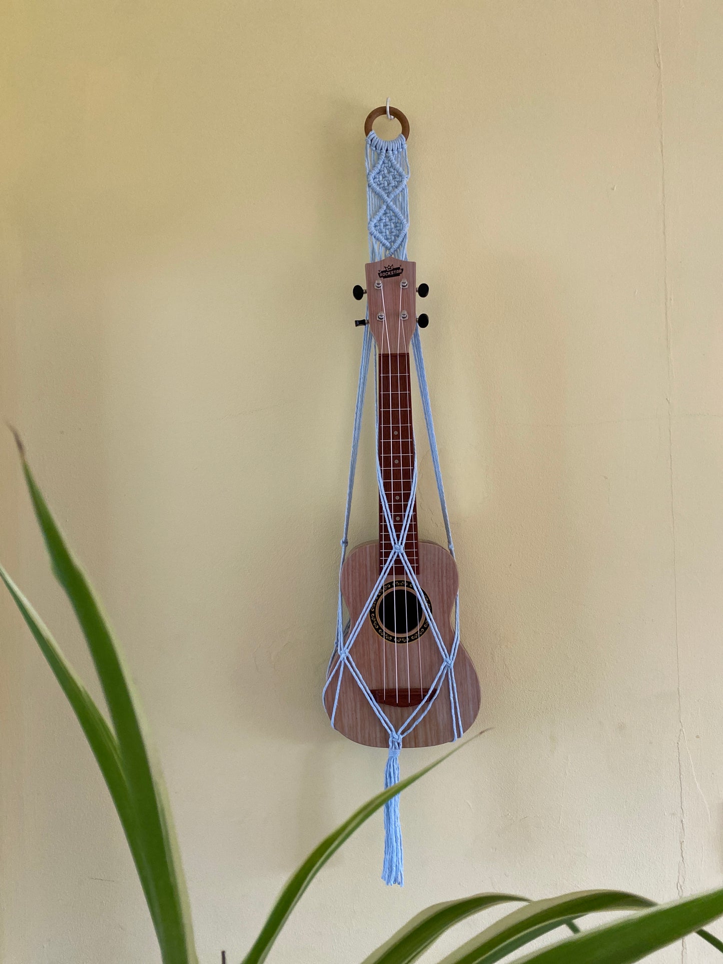 Macra-Made With Love ukulele wall mount soft blue soprano