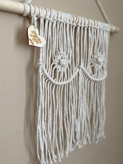 Macra-Made With Love boobs wall hanging natural details left