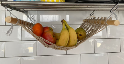 Kitchen decor fruit hammock taupe