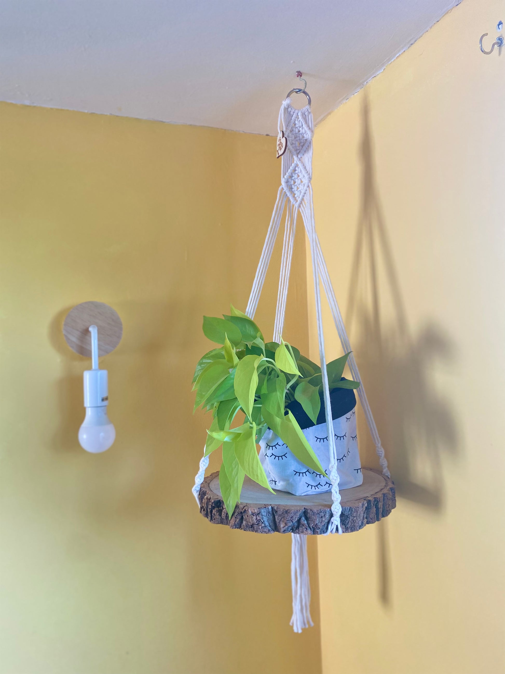 Macra-Made With Love hanging shelf natural hanging