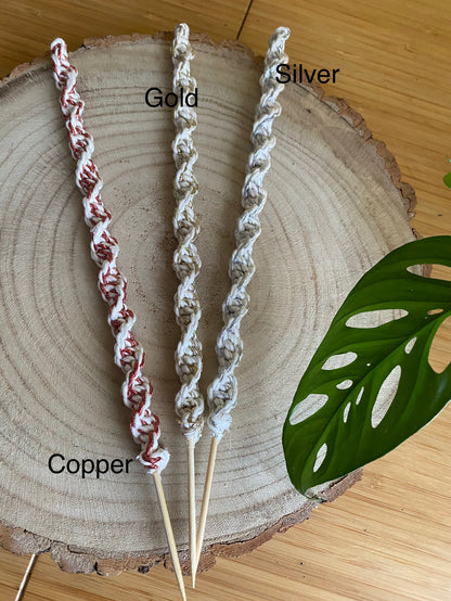 Eco friendly twisted houseplant support stake