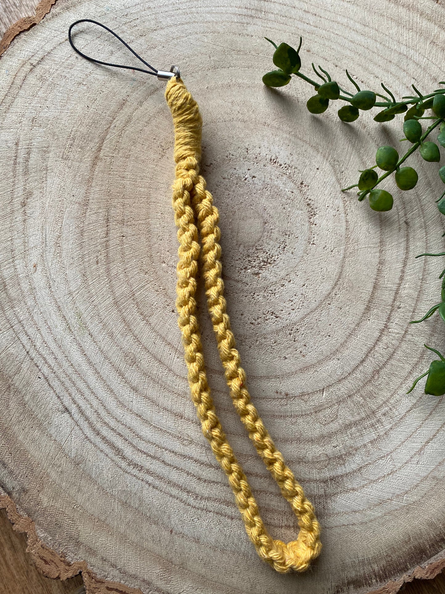 Macra-Made With Love phone charm mustard