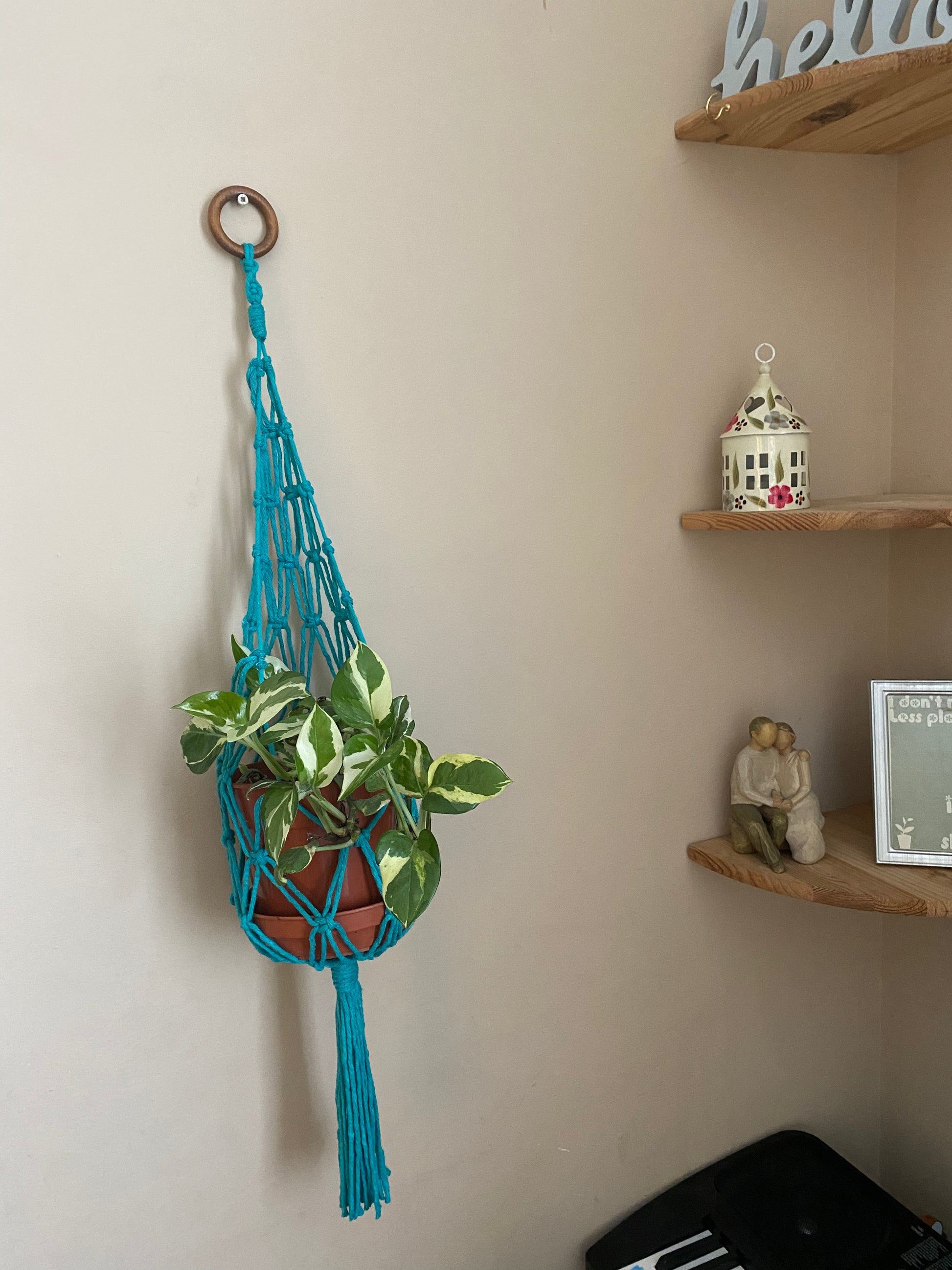 macrame basket plant hanger Handmade Macramé Basket Plant Hanger – Boho Eco Decor – Macra-Made-With-Love