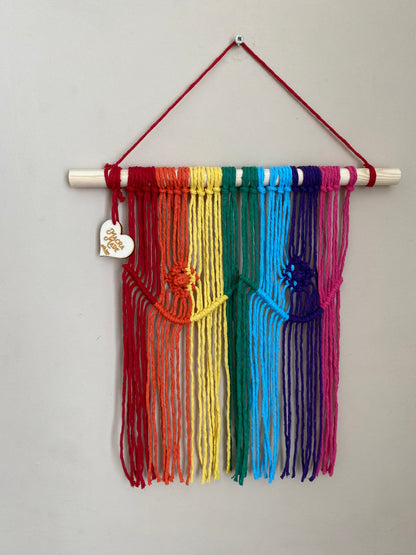 Macra-Made With Love boobs wall hanging rainbow front