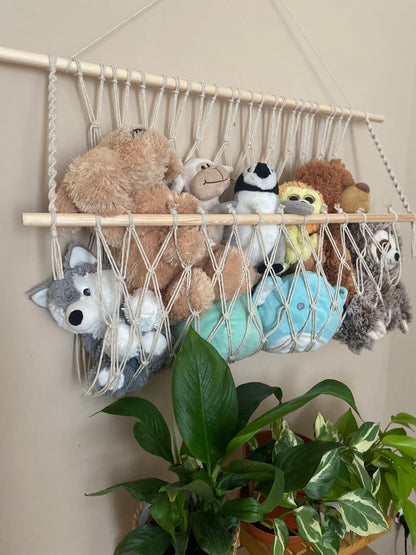 Macra-Made With Love soft toy hammock natural left