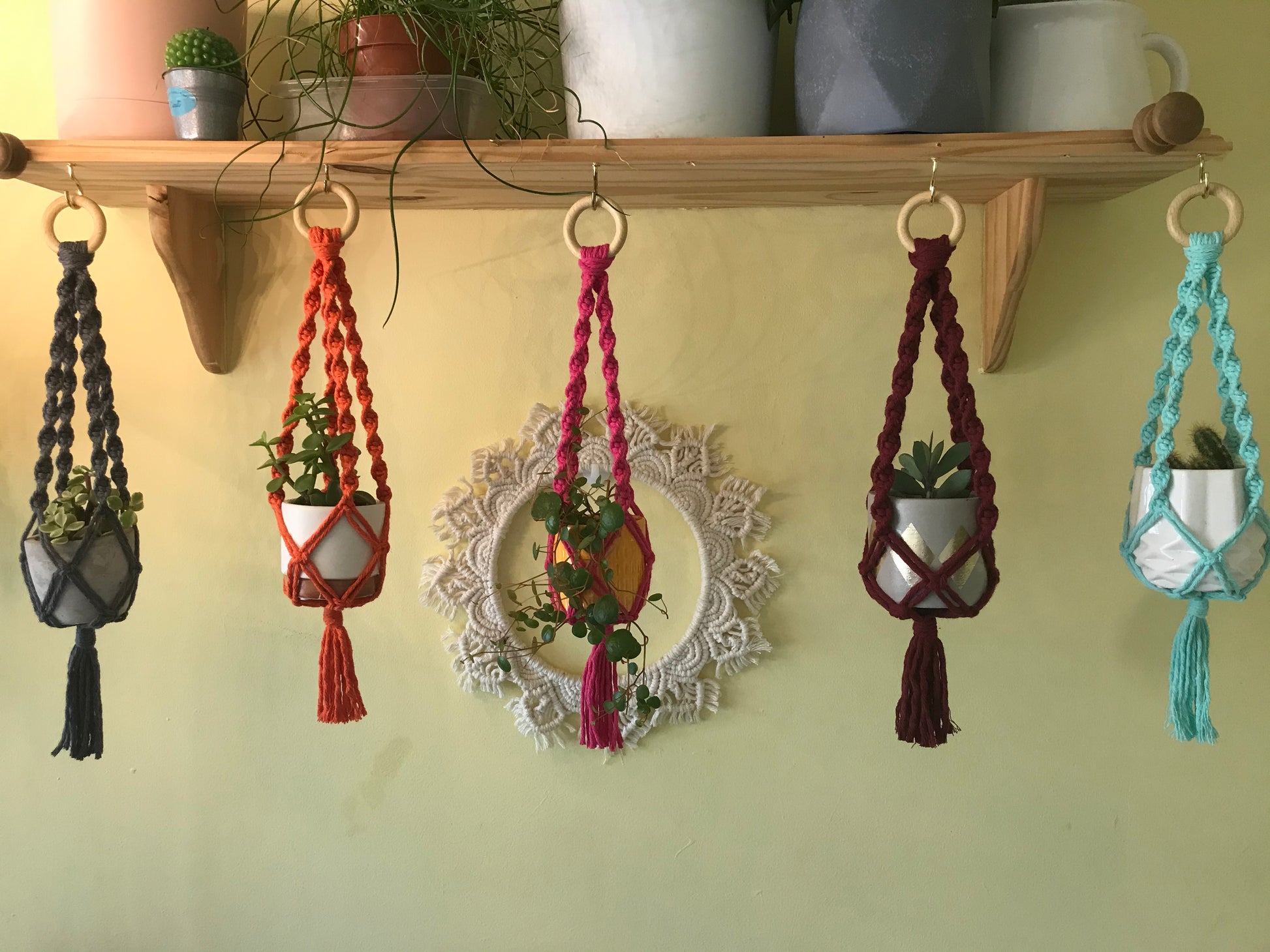 mini macrame plant hanger Mini Macramé Plant Hanger
