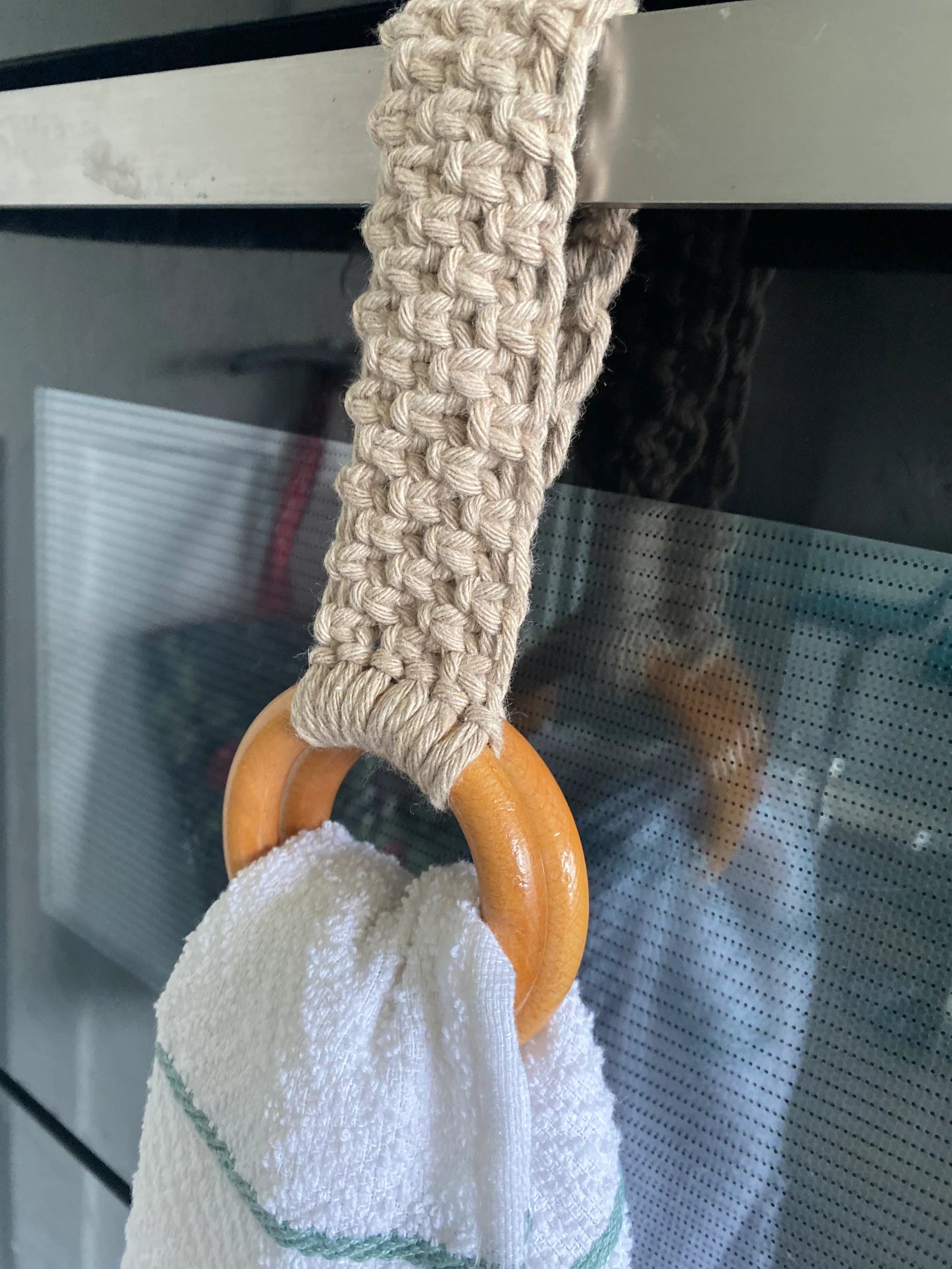 Kitchen tea towel ring holder – Macra-Made-With-Love